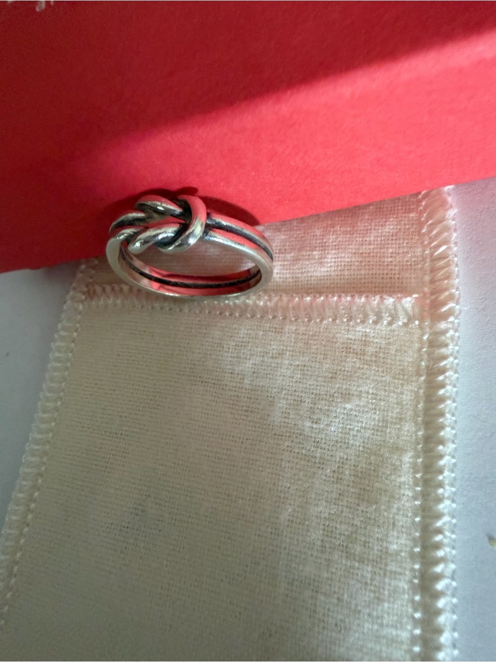 Draper James Silver Knot Stack Ring